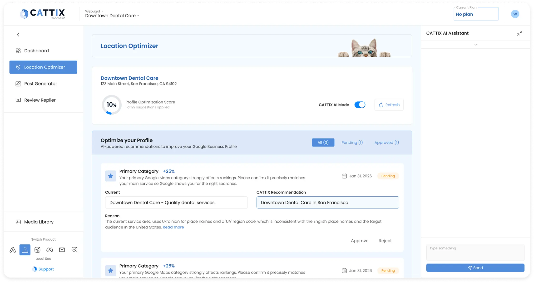 CATTIX Location Optimizer
